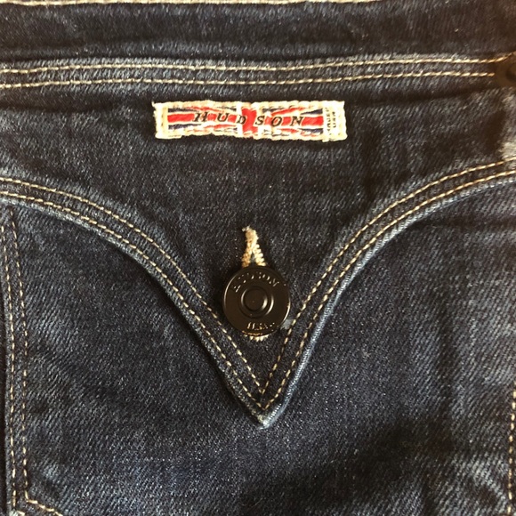 👖Hudson Signature Flap Pocket Stretch Dark Wash - Picture 3 of 8